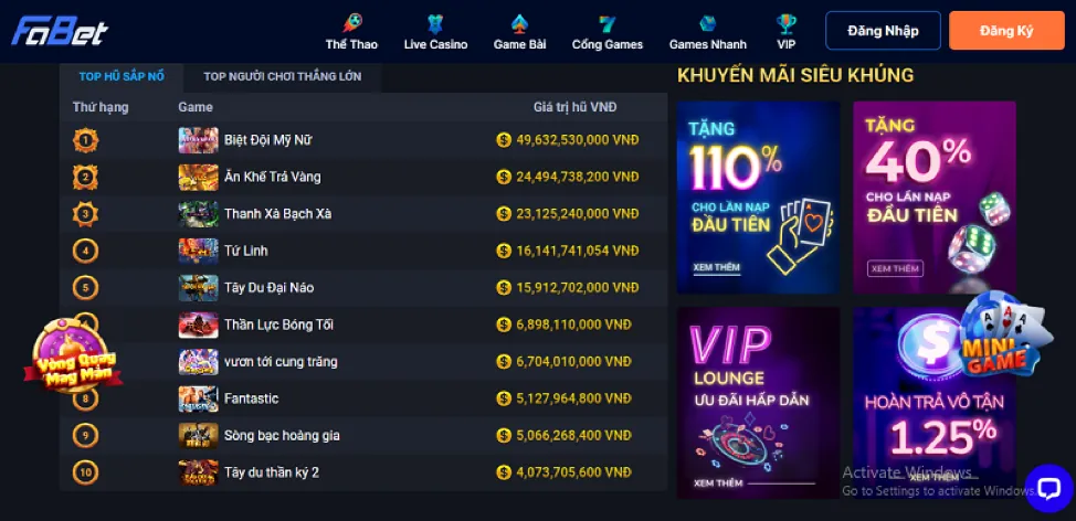 Ưu đãi nạp lần đầu daga68 app